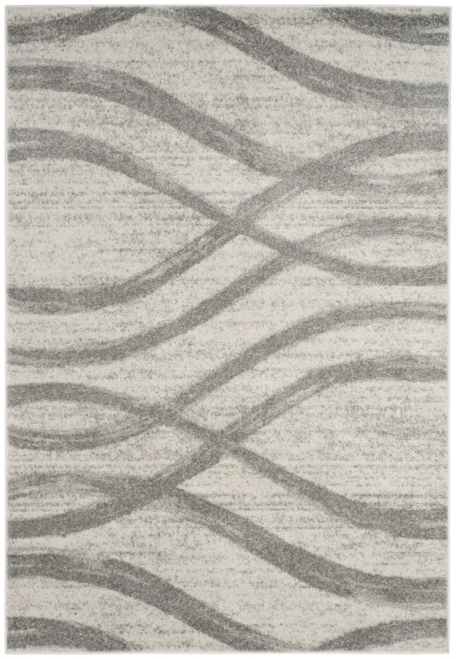 Arlo Home Woven Area Rug, ADR125C, Cream/Grey,  6' X 9'