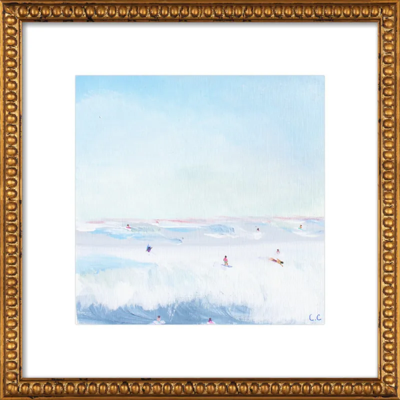 Soft Blue Surf  by Caroline Chriss  for Artfully Walls