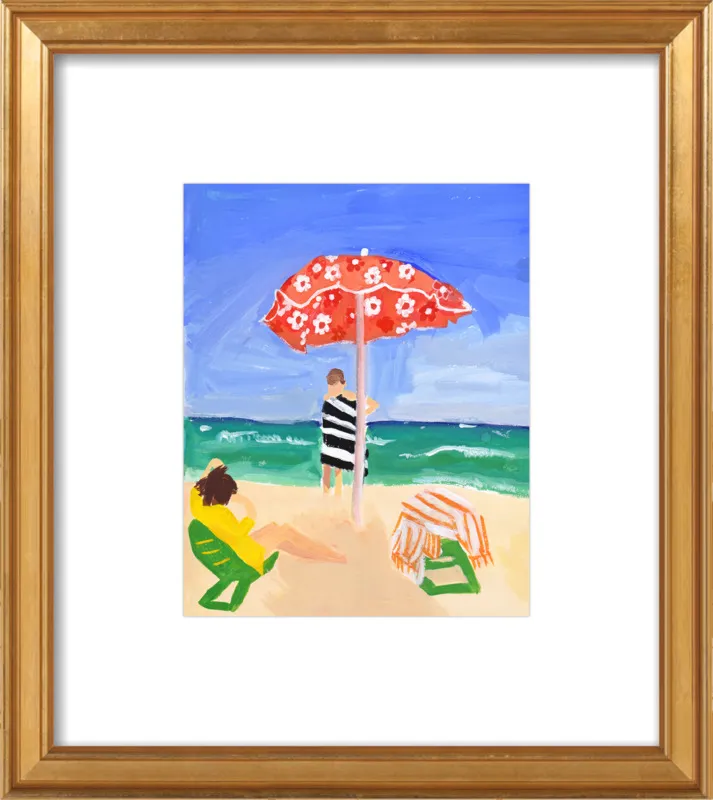 Italian Beach Umbrella by Jackie Mancuso for Artfully Walls