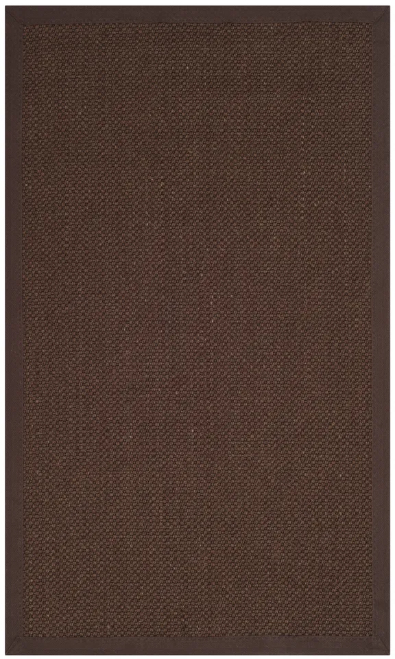 Arlo Home Woven Area Rug, NF133D, Chocolate/Dark Brown,  4' X 6'