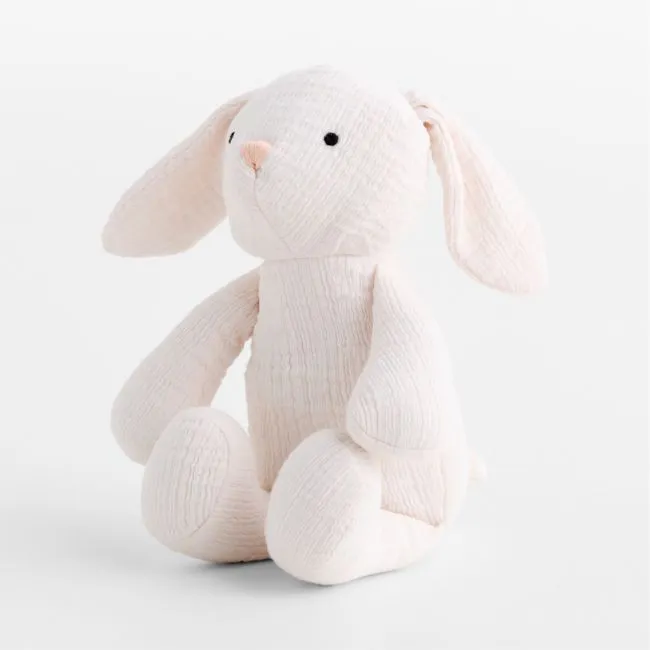 Supersoft Snuggle Cotton Gauze Bunny Kids Stuffed Animal
