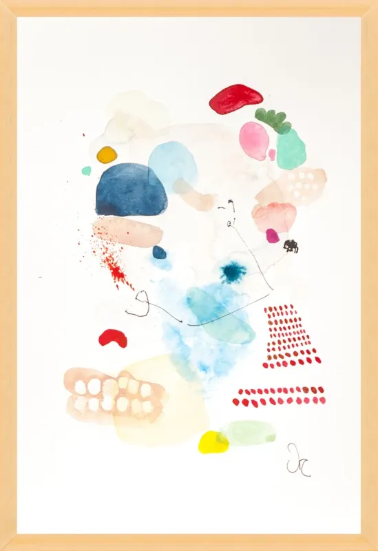 Red diamonds by Victoria Gonzalez for Artfully Walls