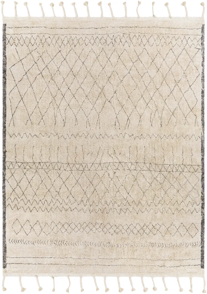 Khemisset Beige Indoor 8' x 10' Handmade Rug