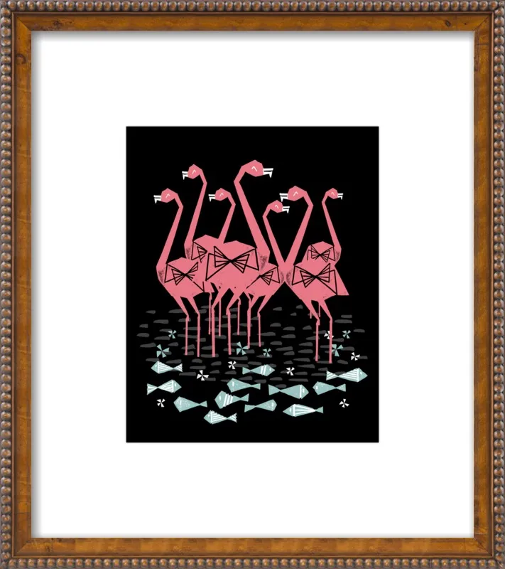 Flamingos by Andrea Lauren for Artfully Walls