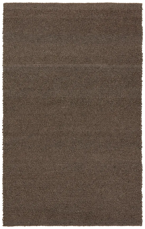 Tadeo VST03 Handmade Solid Brown Area Rug (8'6"x11'6")