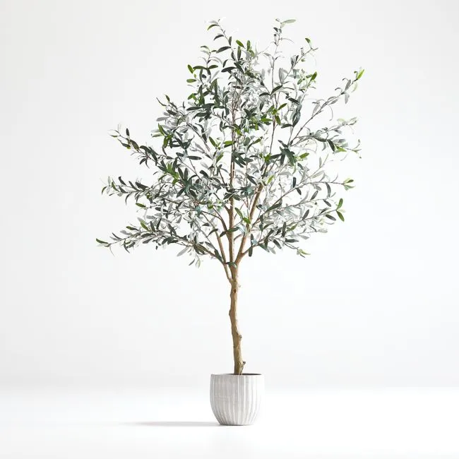 Faux Olive Tree in Pot 7'