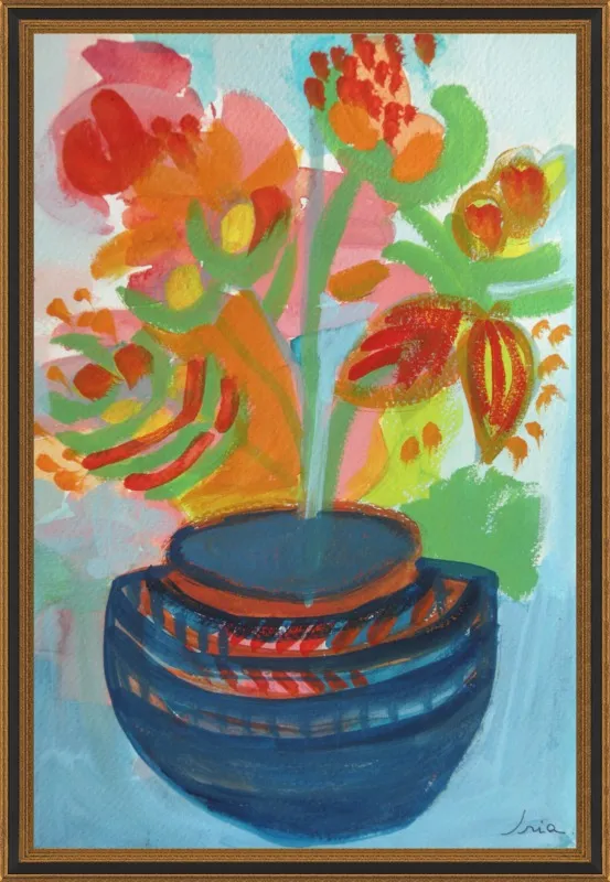 Red Flowers by Iria Fernandez Alvarez for Artfully Walls