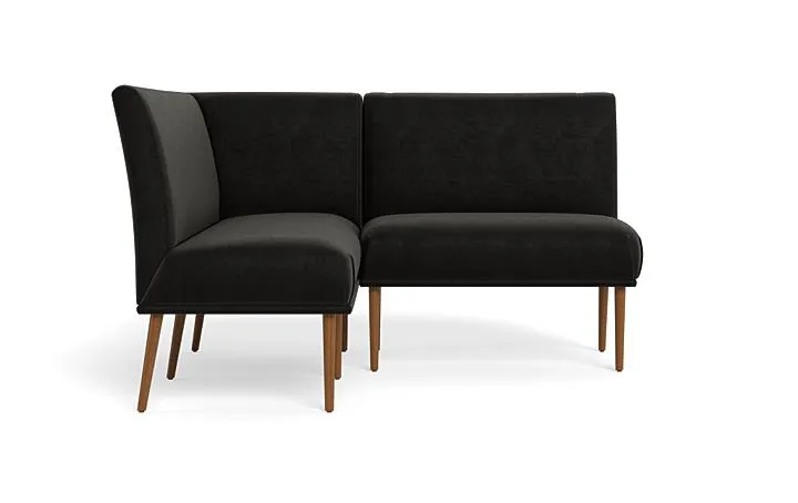 Dorian Upholstered Petite Left Banquette with Tufting Option