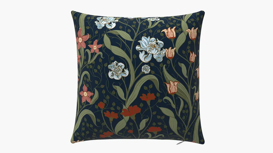 Throw Pillow 16", Nightshade Bloomsbury, 16" x 16"