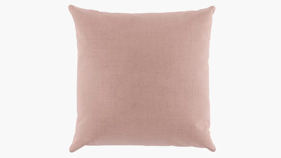 Throw Pillow 16", Blush Everyday Linen, 16" x 16"