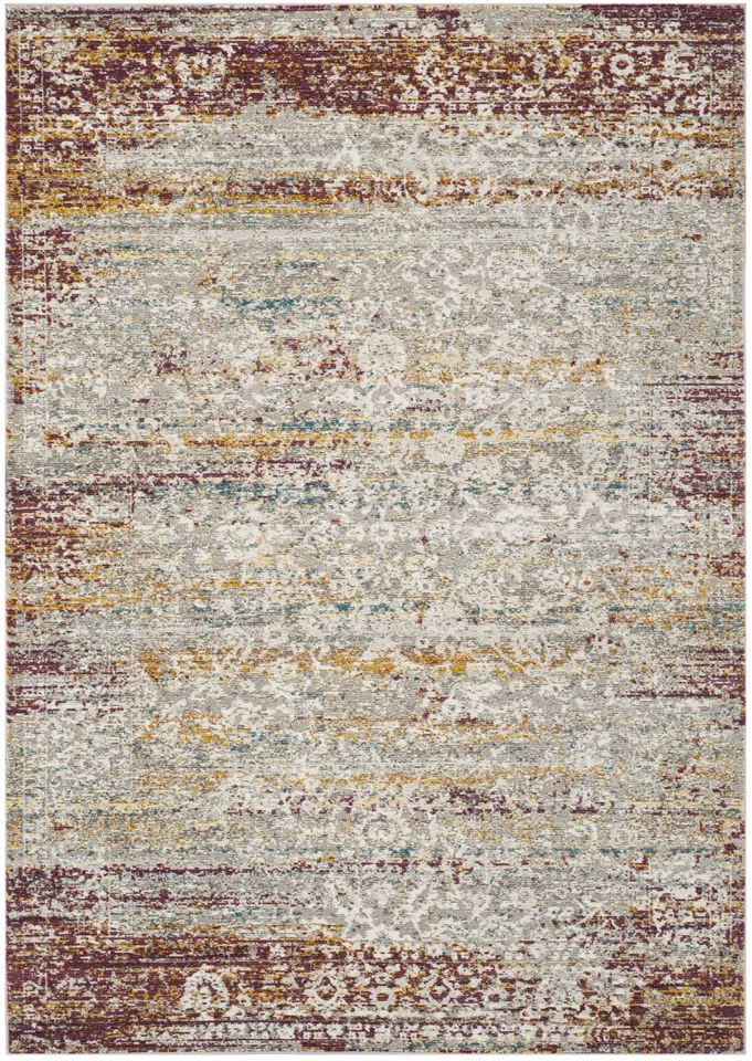 Arlo Home Woven Area Rug, ARA156R, Red/Cream,  4' X 6'