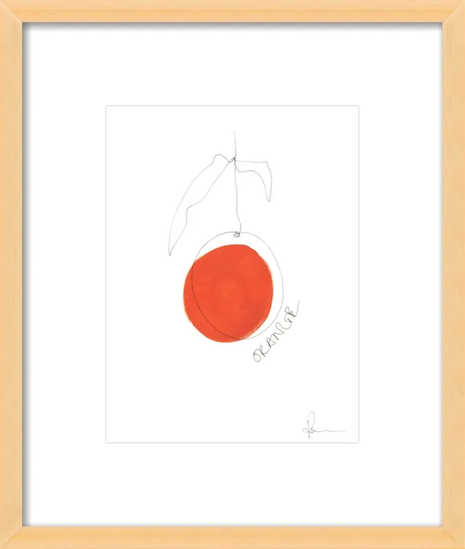 Orange by Polly Mann for Artfully Walls