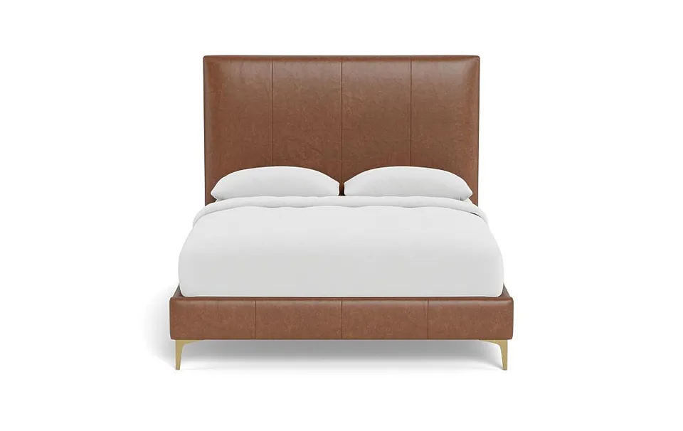 Lowen Leather Upholstered Bed with Tufting Option