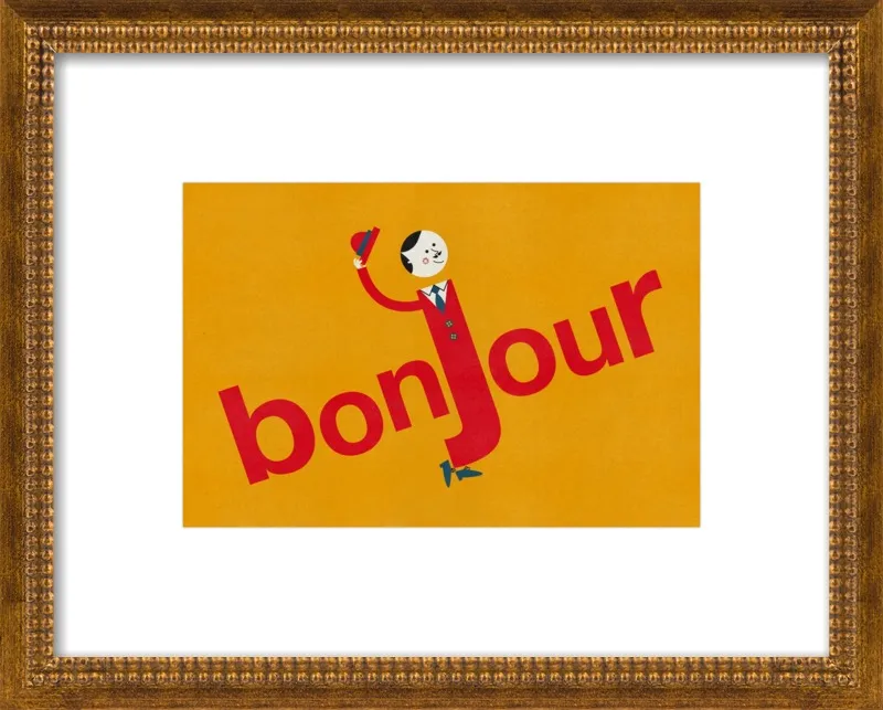 Bonjour by Blanca Gómez for Artfully Walls