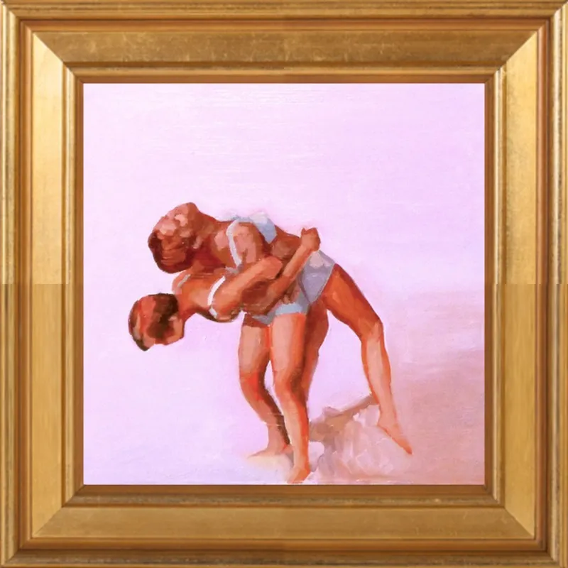 wrestling by Mary Sinner for Artfully Walls