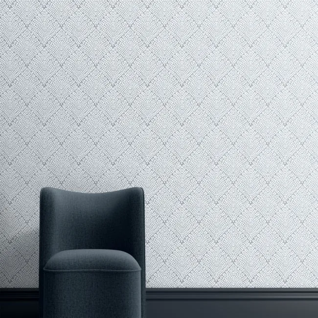 Palma Mist Blue Wallpaper