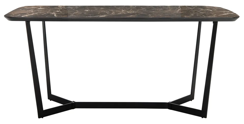 Safavieh Couture Britta Metal Dining Table, Black