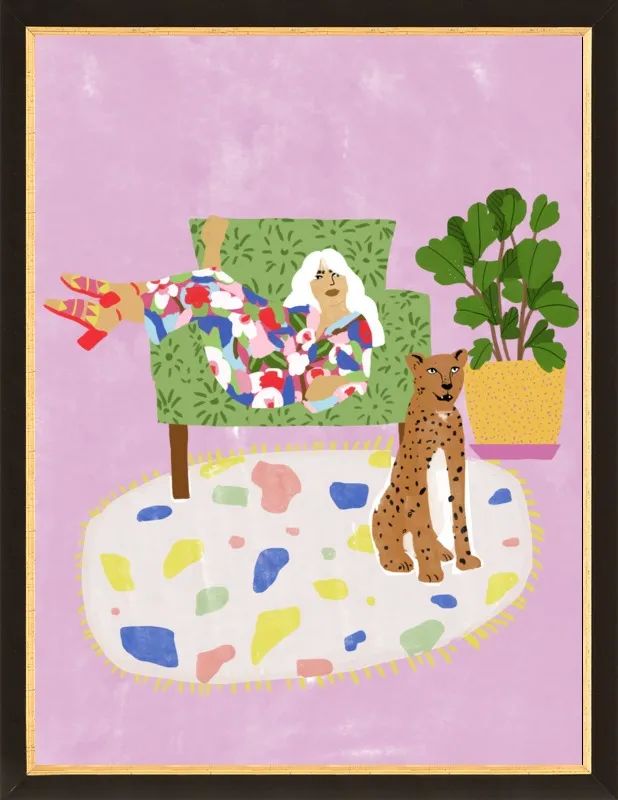 Lady and her tiger by Alja Horvat for Artfully Walls
