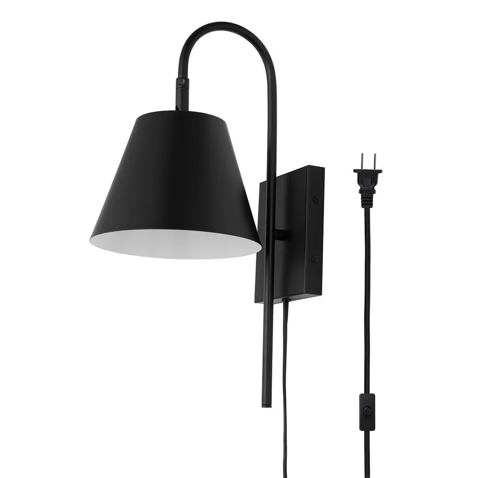 Rhoeva 10.5" Wall Sconce - Black