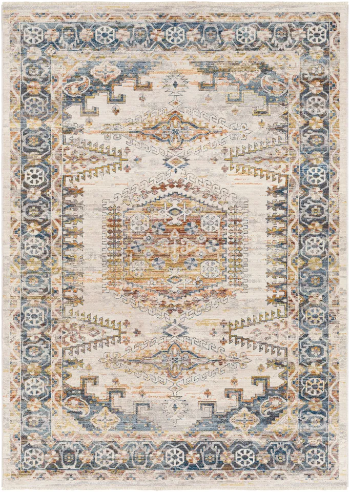 Ephesians Beige Indoor 2' x 2'11" Machine Woven Rug