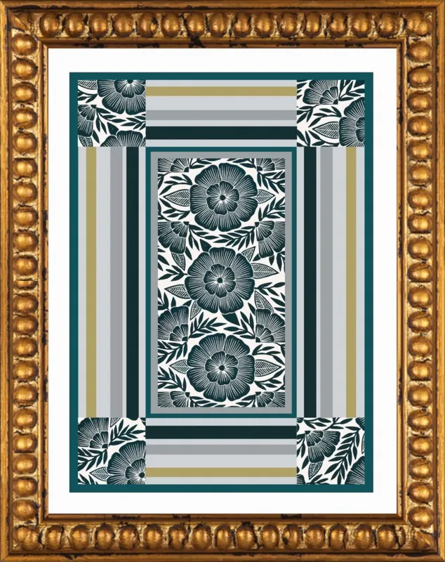 Botanical Frame 1 by Katharine Watson for Artfully Walls