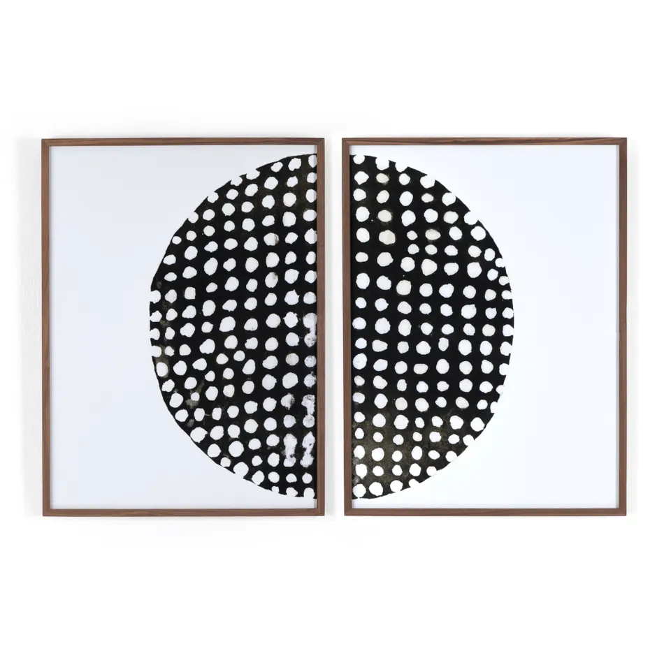 Global Disco Diptych, Black by Jess Engle - Black