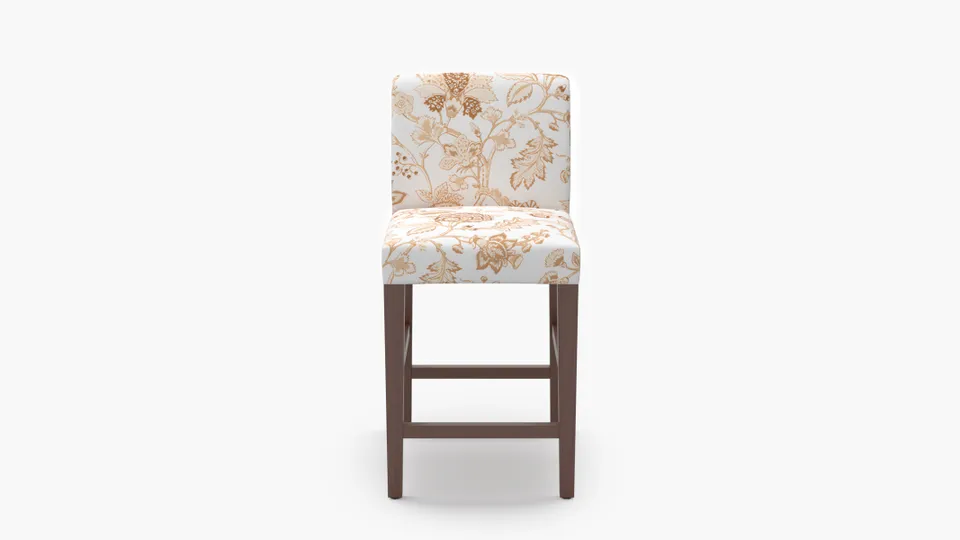 Signature Dining Counter Stool, Tawny La Vendee, Walnut Square Tapered Leg