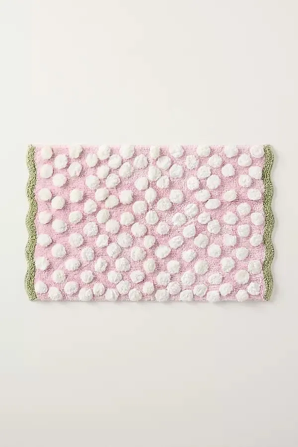 Polka Dot Tufted Bath Mat