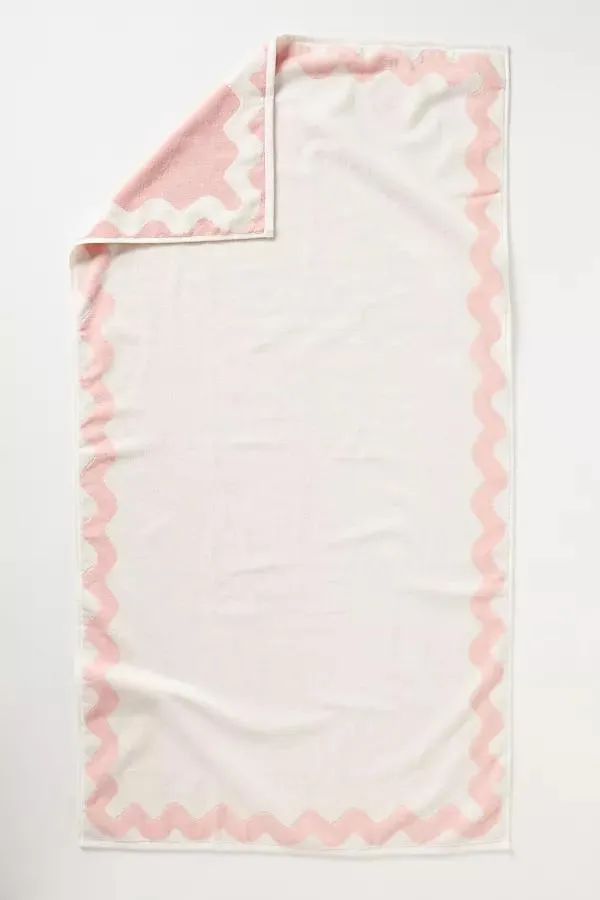 100% Cotton Scalloped Towel Collection