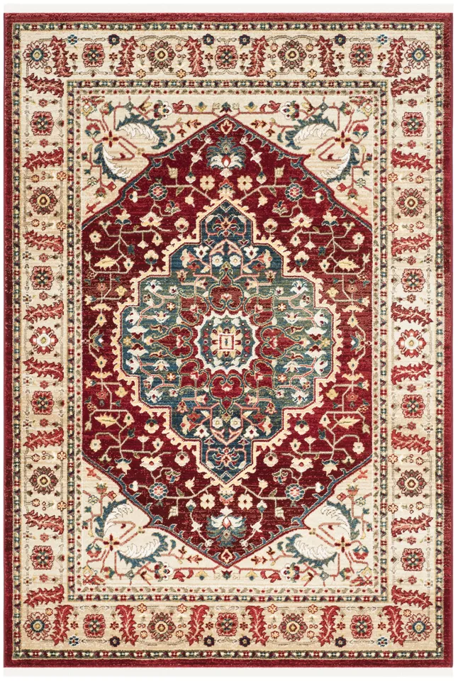 Lauren Ralph Lauren Collection Chloe Rug, Beige/Red, 4' x 6'