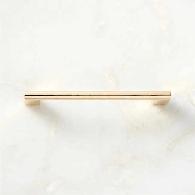 Kela Unlacquered Brass Cabinet Handle 5"