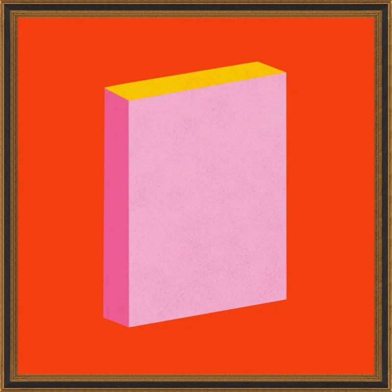 Color Books 3, Scarlet, Pink & Gold by Jessica Poundstone for Artfully Walls