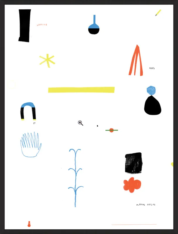 Working hard by playing around  by Agata Królak for Artfully Walls