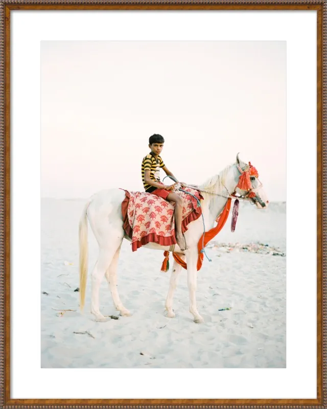 Boy on Horse by Andrew Jacona for Artfully Walls