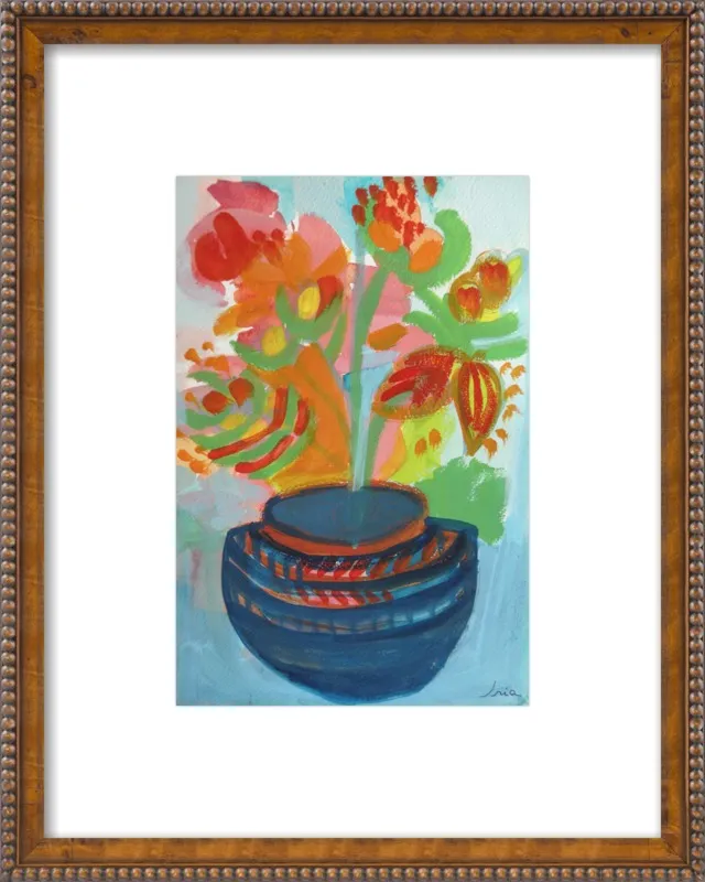 Red Flowers by Iria Fernandez Alvarez for Artfully Walls