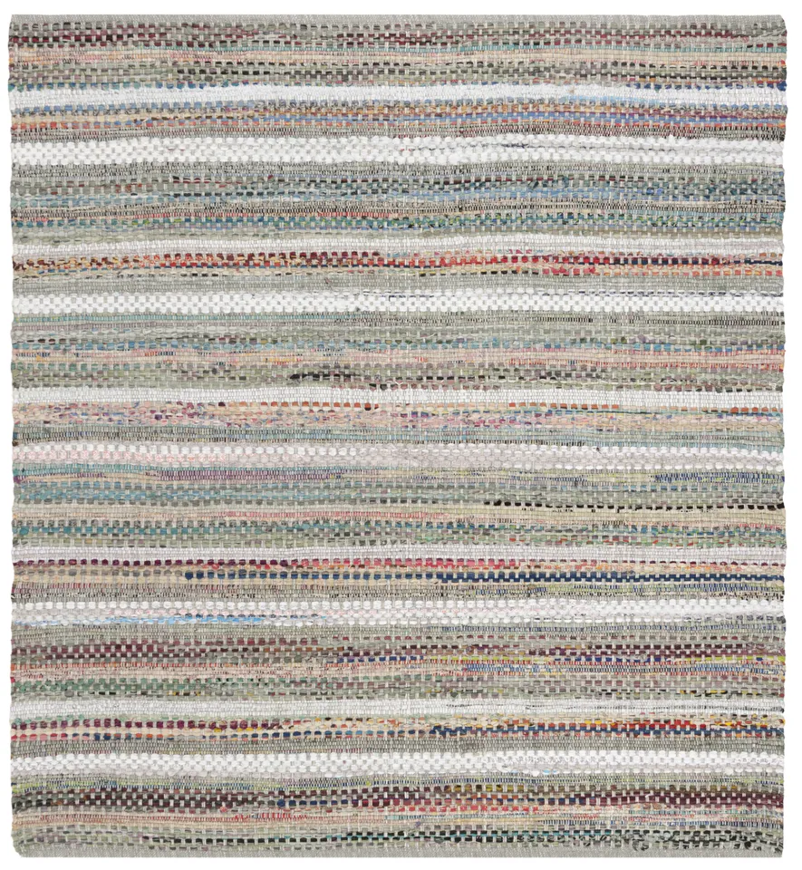 Arlo Home Hand Woven Area Rug, MTK975A, Grey/Multi,  6' X 6' Square