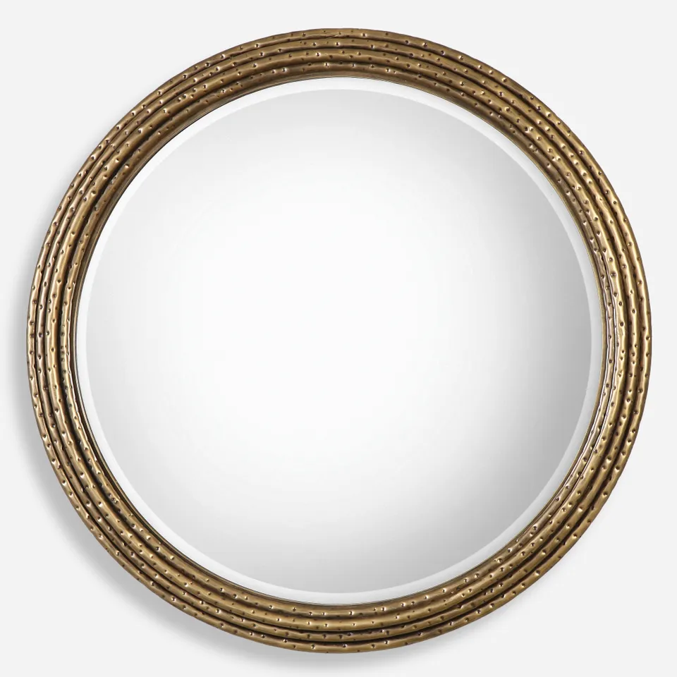 Spera Round Gold Mirror