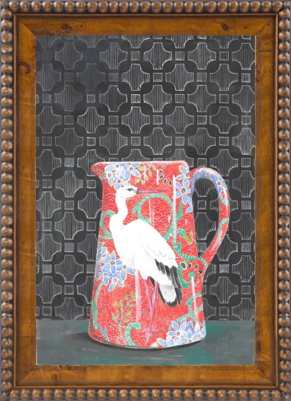 Red Vase by Miri Eshet for Artfully Walls