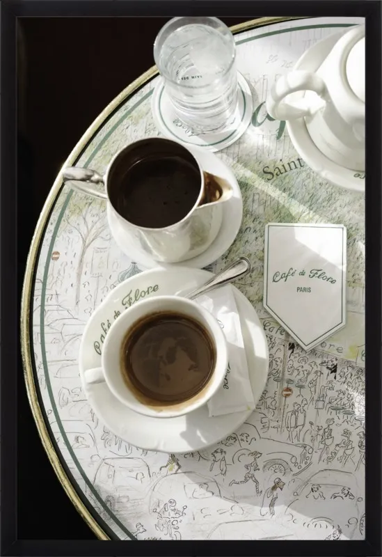 Chocolat chaud au Café de Flore by Lauren & Annael Tolila for Artfully Walls