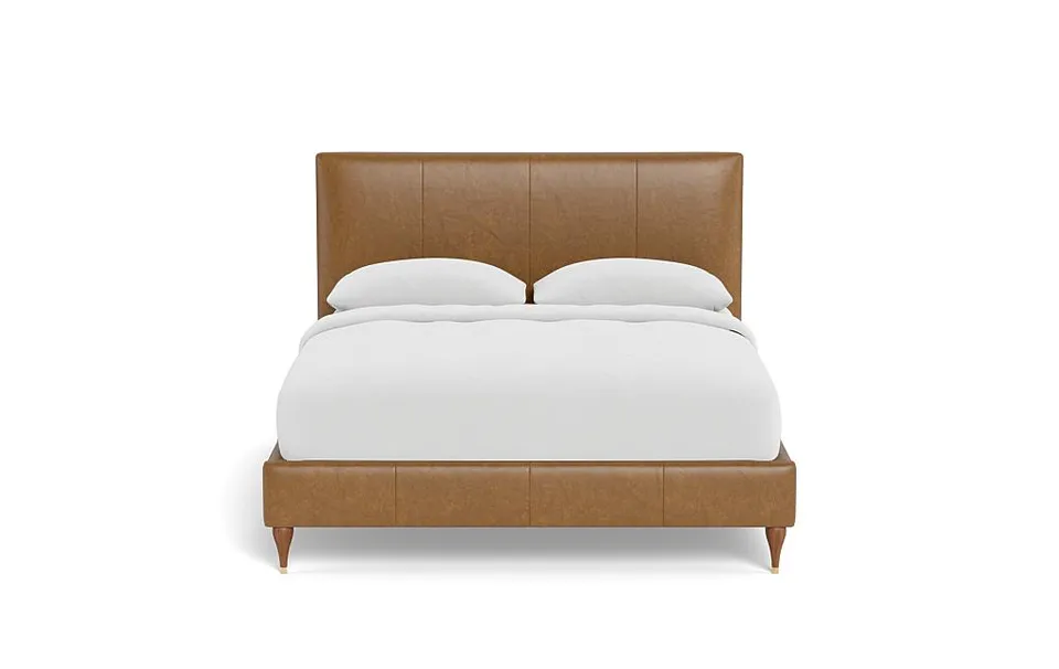 Lowen Leather Upholstered Bed with Tufting Option