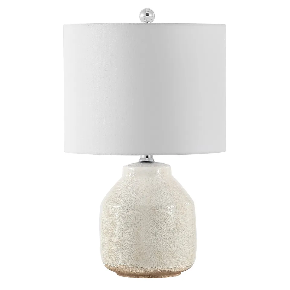 Traken 21.5" Table Lamp - Antique White