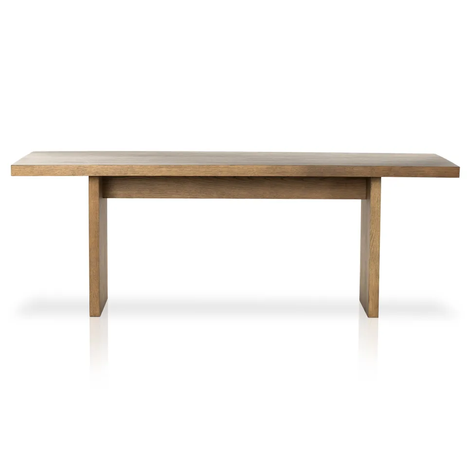 Eaton Dining Table - Amber Oak Resin