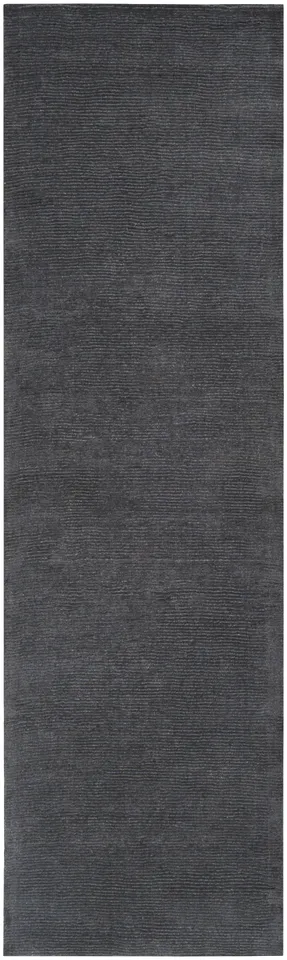 Mystique Black Indoor 2'6" x 8' Handmade Rug