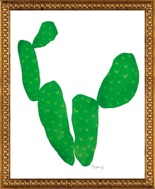 Green Cacti by Kate Roebuck for Artfully Walls