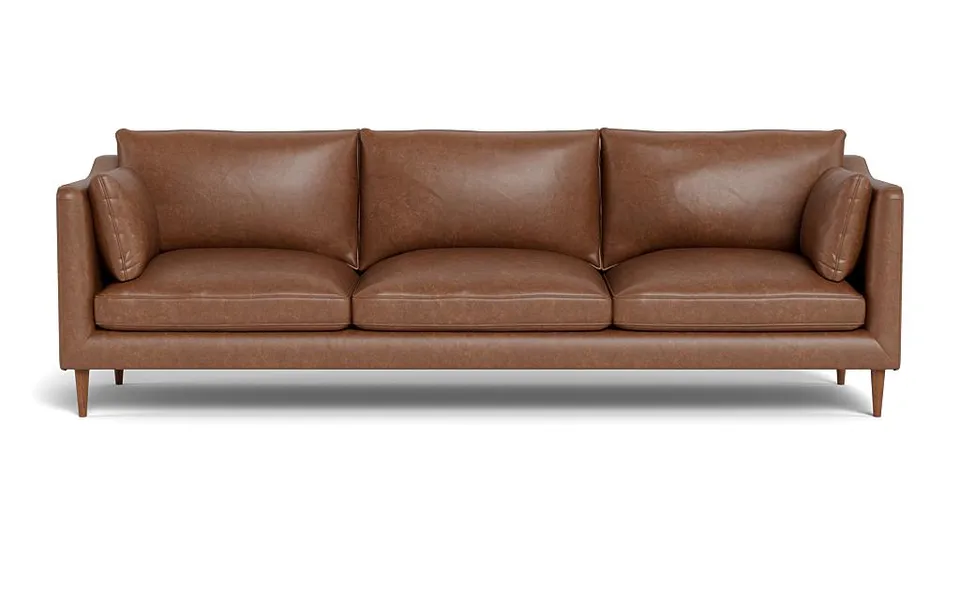 Caitlin Leather 3-Seat Sofa by The EverygirlÃ?Â®