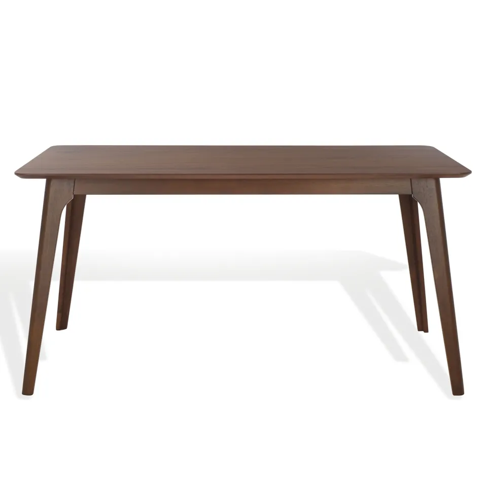Madina Rectangle Wood Dining Table - Walnut