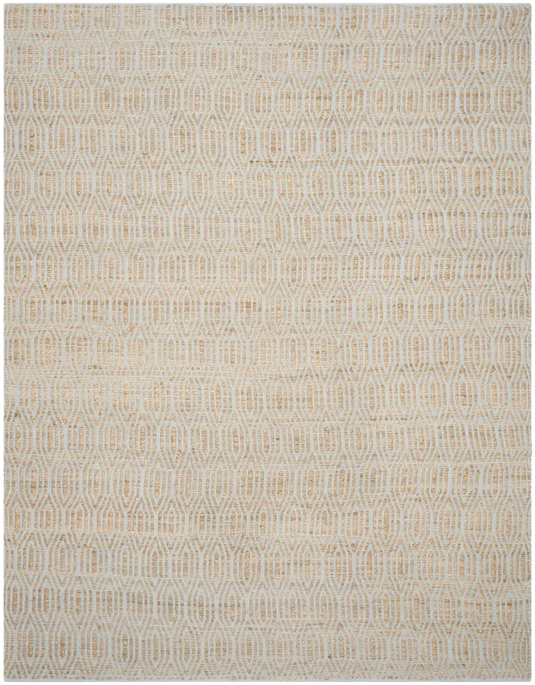 Arlo Home Hand Woven Area Rug, CAP822J, Silver/Natural,  8' X 10'