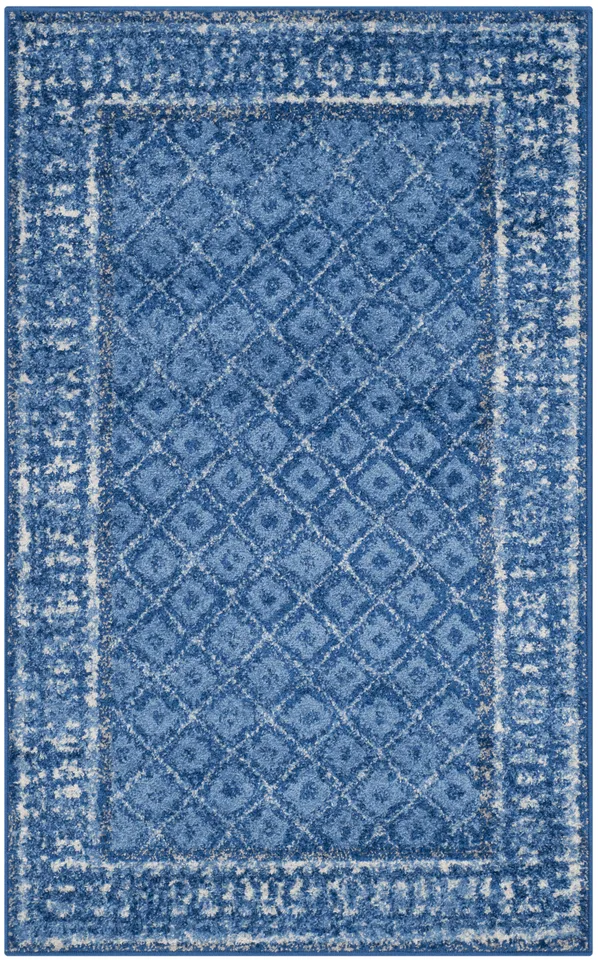 Arlo Home Woven Area Rug, ADR110F, Light Blue/Dark Blue,  3' X 5'