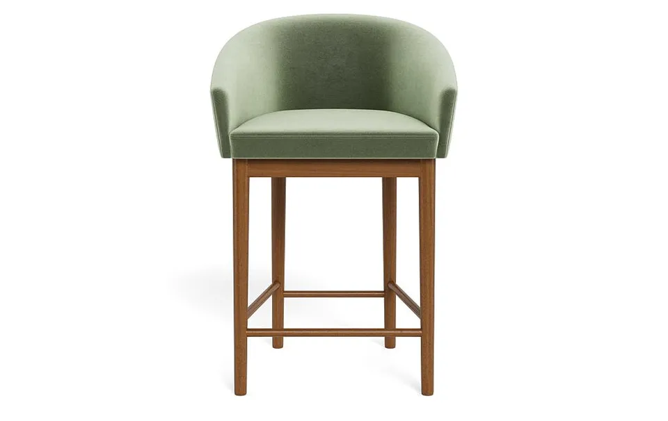 Destin Wood Framed Upholstered Stool