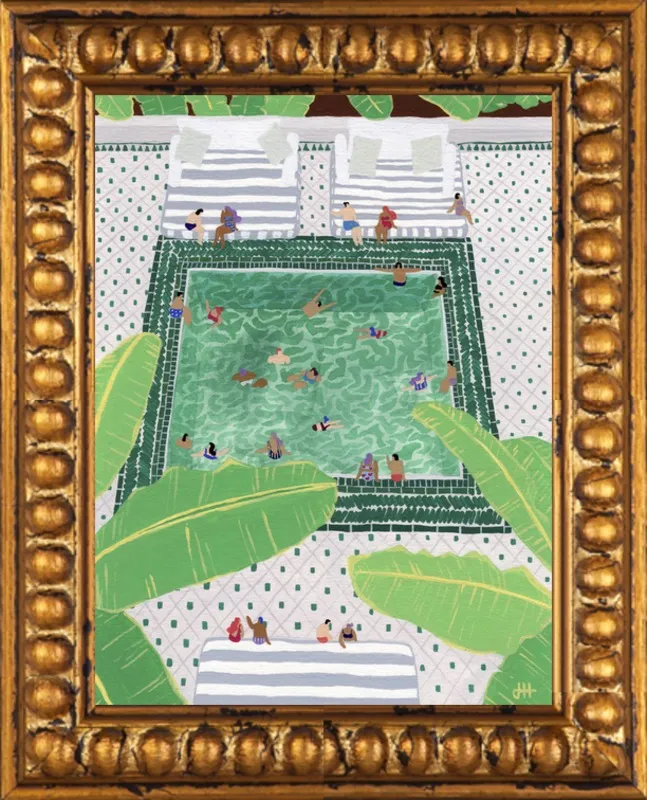 Green Riad by Joanne Ho for Artfully Walls